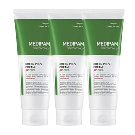 Medipharm Green Plus AC Cica Moisture Soothing Cream 220ml 3 Pieces / 메디팜 그린플러스 에이씨시카 수분진정 크림 220ml 3개