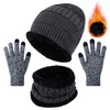 Chalier Cmfort Winter Hat Scarf Touchscreen Gloves Set Unisex Thermal