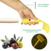 Crisalide - 5 Pieces Olive Rake Comb 9 Teeth Plastic