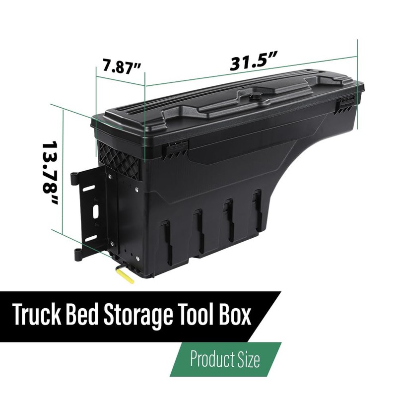 LQI Truck Bed Storage Tool Box Left Driver Side Compatible
