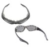 Motorcycle Sunglasses Goggles Interchangeable Temple Wide Extra Large Fit Mens