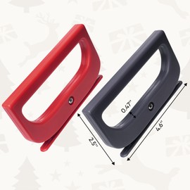 2 Pack Wrapping Paper Cutter, Pathneer Dual-Ended Gift Wrap Cutter with 4 Blades, Effortless Gift Wrapping Supplies for Christmas, Birthday & Holidays