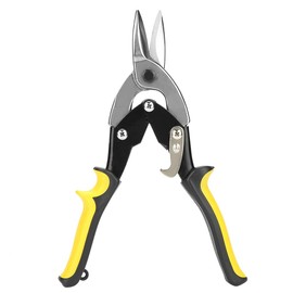 Aviation Snips Professional Tin Snips Straight Cut Versatile Wear-Resistant Ergonomic Sheet Metal Leather Aluminum for Plastic