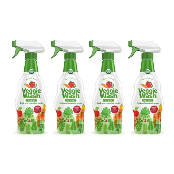 Citrus Magic Veggie Wash - Organic - Spray Bottle - 16 oz (Pack of 4)
