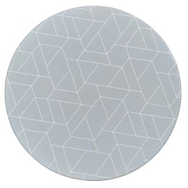 LITTLE Bot Ofie Round Mat, baby play mat (zen line+triangle, round)