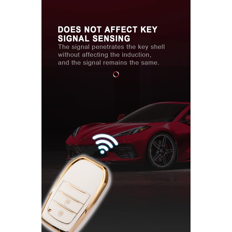 TECART TPU Key Shell Key Case Fit for Toyota Land