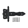 Renovators Supply Manufacturing Shed Door Hinge 5 in. Black Wrought