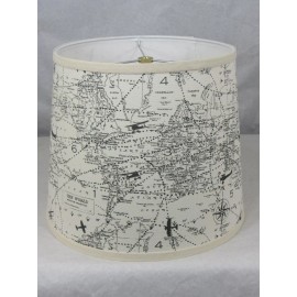 Albert Estate LTD, Black Airplane Shade, 16" Washer Fitter