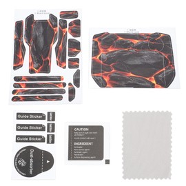 RC Drone Sticker Skin Set for Mavic 3 Pro for Mavic 3 Classic for Mavic 3 Drone Controller Skin for DJI RC PRO Edition Lava Black