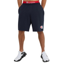 Champion - Pantalones cortos de punto estampados para hombre, NAVY, CH