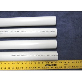 Unbranded 8 ft Central Vacuum Pipe 2"OD Virgin PVC