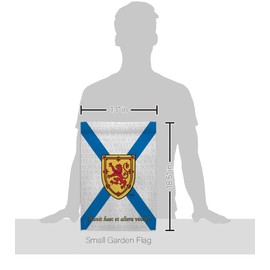 Breeze Decor Nova Scotia Garden Flag Set with Stand Canada Provinces Canadian Territories Region Country Particular Area House Decoration Banner Small Yard Gift Double-Sided, Made in USA
