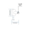RAINREVIVE 3 Inch Shower Arm with Flange and Stabilizer Bracket,