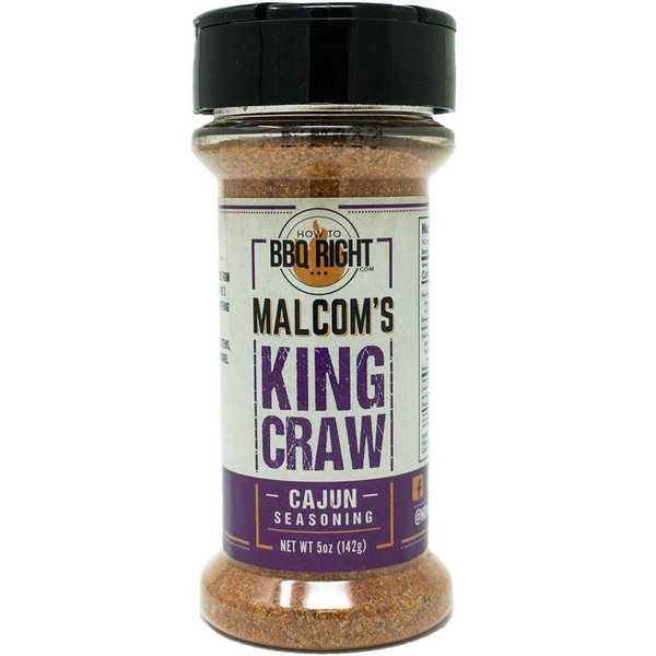 Malcom's Seasoning King Craw | Cajun Seasoning for seafood, gumbo, stews, gator, nutria, possum, squirrel, and chicken | 16 Ounce by Volume (11.5oz by Net Weight)