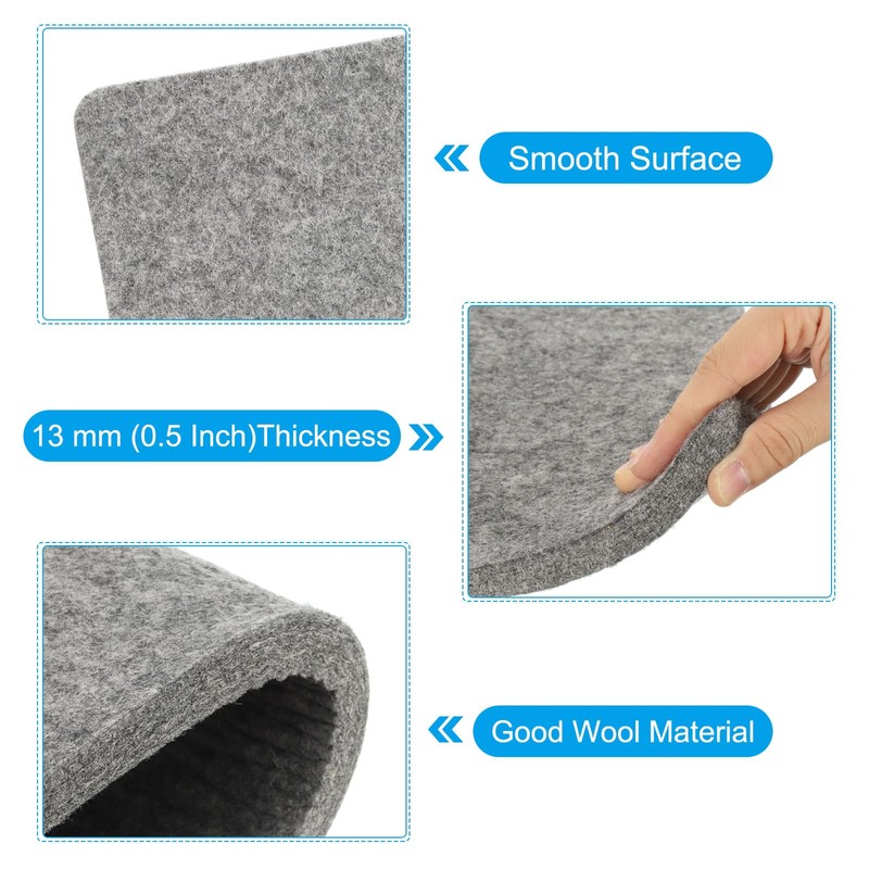 PATIKIL Wool Pressing Mat, 14" x 12" Wool Ironing Pad