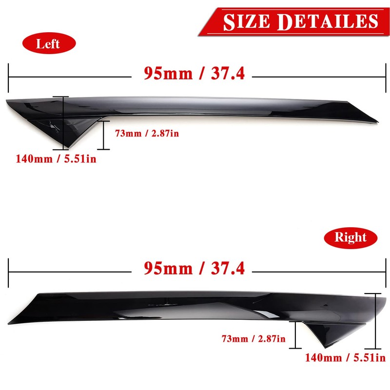 Windshield A-Pillar Molding Trim Compatible with 2011-2019 Ford Explorer Replaces