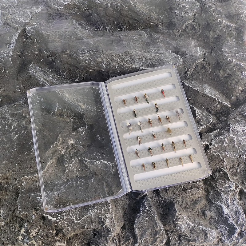 Aventik Deep Clear Fly Fishing Box Magnetic Closure, Fly Tackle