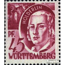 Franz. Zone-Württemberg 9I 5 and R verbanden (Field 79) fine used/cancelled 1947 clear brands (Stamps for collectors)