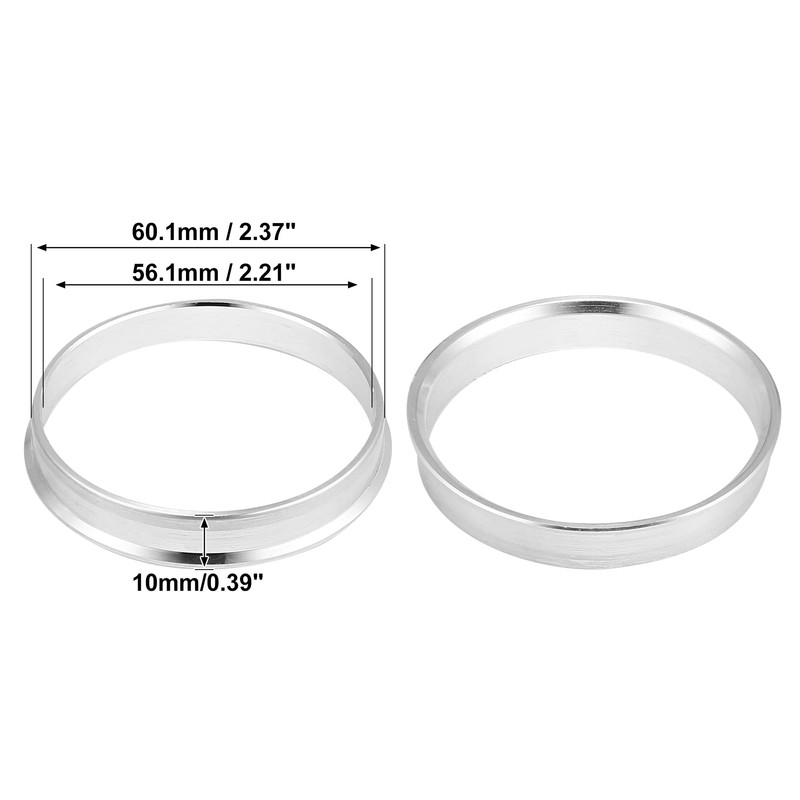 X AUTOHAUX Hub Ring 60.1 to 56.1 Hub Centric Ring