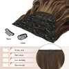 FESHFEN Clip in Hair Extensions 4PCS Honey Blonde Mixed Light