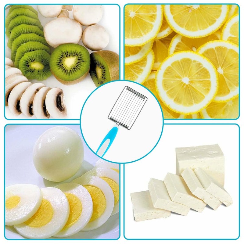 EIHI Potato Cutter, Boiled Egg Slicer with Handle Tomato Slicer
