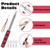 Bhogmeg 2 M/6.56 Ft Telescopic Handheld Flagpoles Stainless Steel Handheld