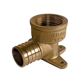 XFITTING 1 Inch Pex x 1 Inch Female NPT Drop Ear Elbow, 2 Pieces