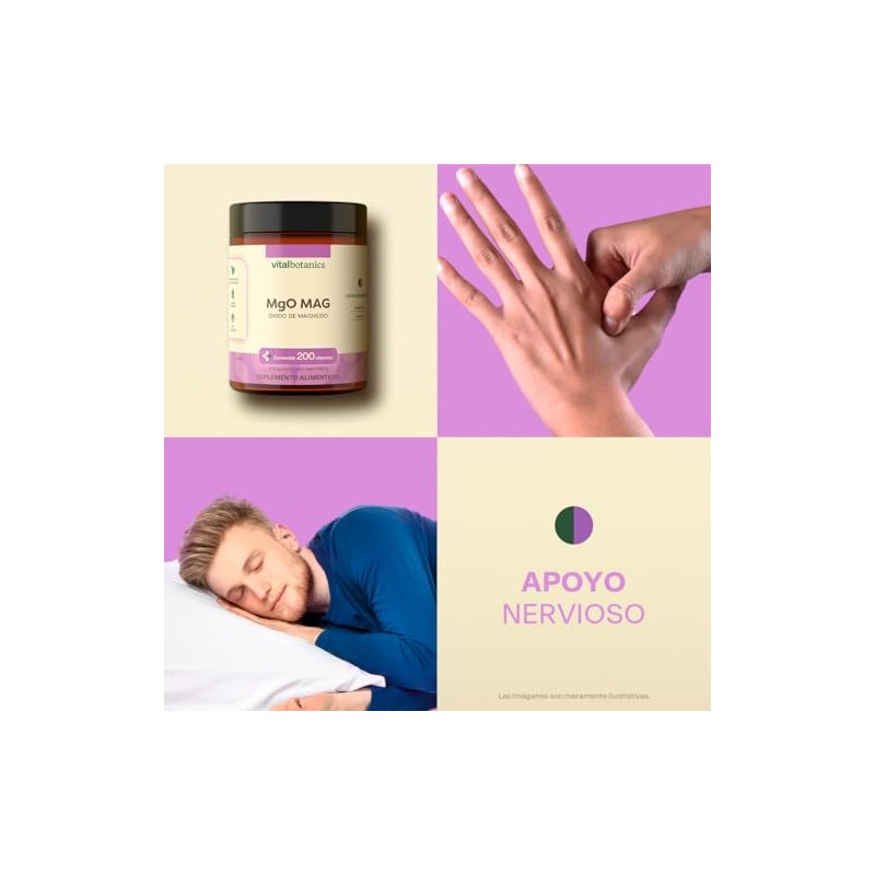 Óxido de Magnesio Suplemento Alimenticio VITAL BOTANICS