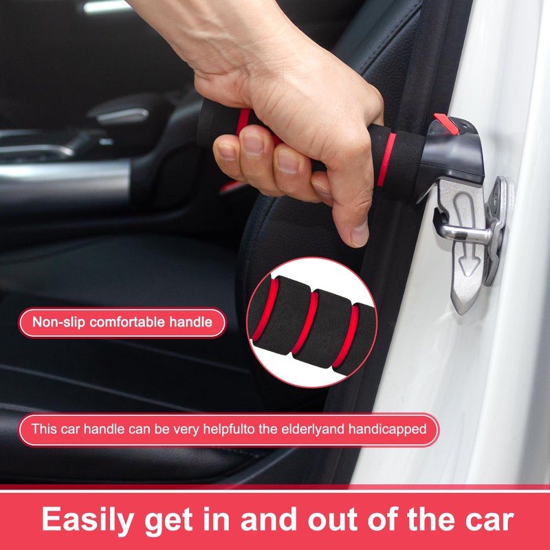 TONINT 3 in 1 Car Door Handle for Elderly Car