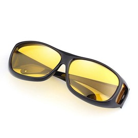 FamGift Night Sunglasses, Polarized Sports Sunglasses, Day and Night, Polarized Lens, Outdoor, Ultra Lightweight, Yellow Lens, UV Protection, Anti-Glare Effect, Night Driving, Night Fishing, Driving, Running, Golf, Tennis, Unisex (Yellow)