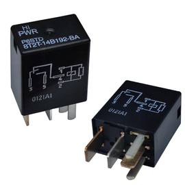 Relay 8T2T-14B192-BA (Set of 2), 30A 12VDC 5Pins Automotive Relay - Reliable OEM Replacement, Compatible for Select Ford Vehicles