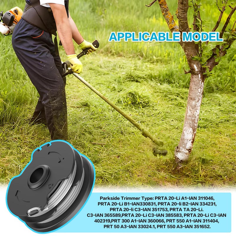 MUFUSHAN Pack of 4 thread spool suitable for Parkside cordless