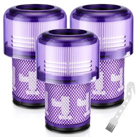 V12 Filter Replacements for Dyson V12 Detect Slim, Detect Slim Animal, Slim+ Cordless Vacuum and V12 Slim Absolute Vacuums, SV34, SV35 Vacuums Filter Replacement, Compare to Part 971517-01, 3 Pack