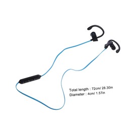 SEWACC Ear Hook Earphone Stereo Headset with Microphone Comfortable Over Ear Design TPE Wire Speaker for Sound for Sports and Phone Use Black