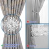 BOCHION Curtain Tie Backs, 2 Pack Sparkling Magnetic Curtain Tiebacks,