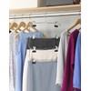 Whitmor 4-Tier Folding Skirt Hanger Chrome / Black