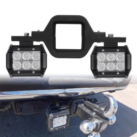 DYSO For Toyota FJ Tacoma 4Runner Land Cruiser Backup Reverse Tow Hitch 18W LED Light