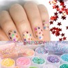 1 Bottle Laser Star Sequins 3mm Glitter Star Sequins for