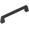 Silverline Hardware Contemporary Style Kitchen Cabinet Pull Handles w/Screws, Black,