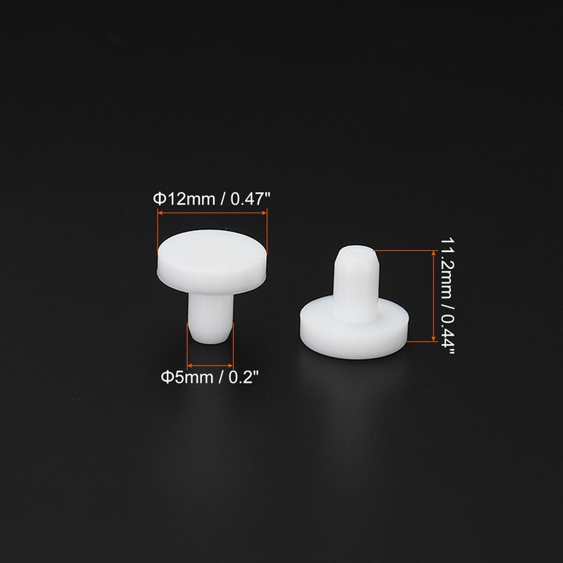 MECCANIXITY Silicone Rubber Solid Plug Soft Flexible Stopper for 4.5-5mm