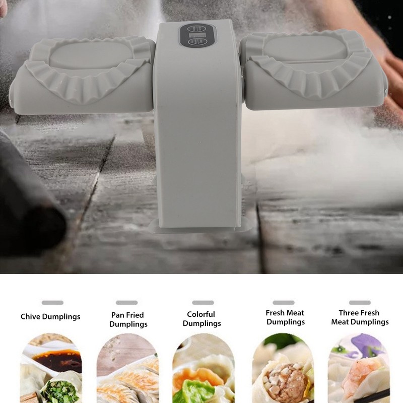 Double Head Automatic Dumpling Maker Mould Electric Dumpling Maker Machine