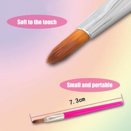 Disposable Makeup Brushes 100 Pieces, RoseFlower Portable Disposable Lip Gloss Brush/Concealer Brush/Eyeshadow Brush/Eyeliner Brush for Evenly Applying Makeup No Spill #6