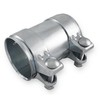 Exhaust Clamp, Pipe Connector, Double Clamp, Exhaust System (Galvanised Steel,