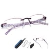 ESAVIA Magnifying Glasses, 1.0-3.5x, Ultra Lightweight, Blue Light Cut, Rimless