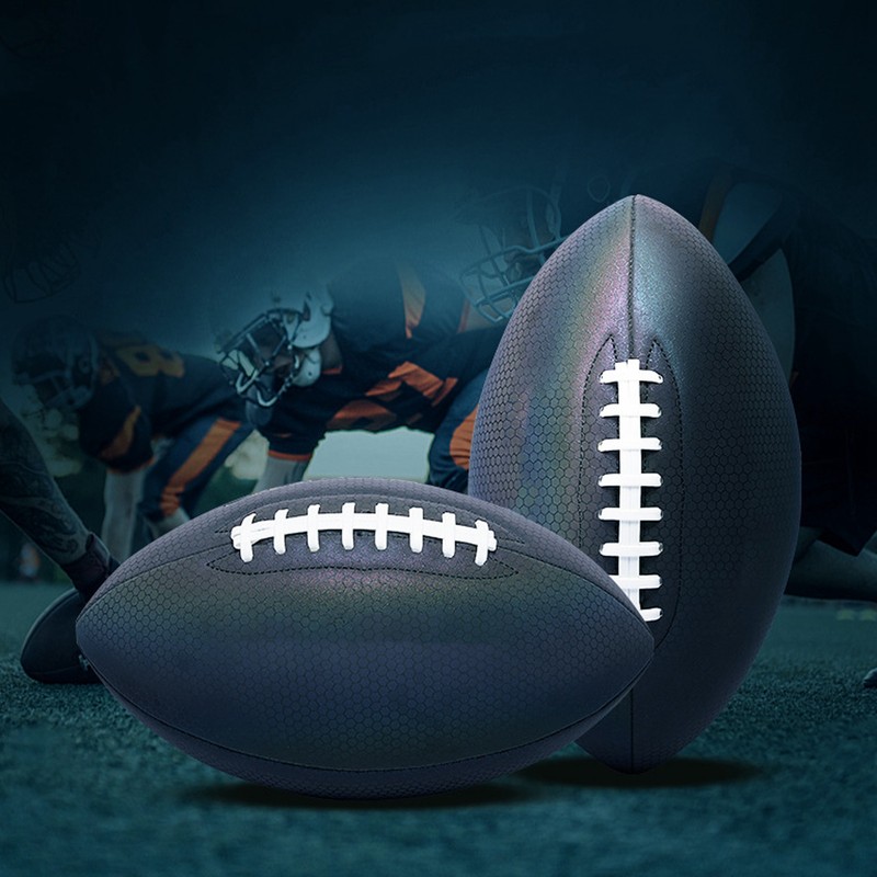 Luminous Fluorescent Reflective Football Pu American Standard Game Training Ball