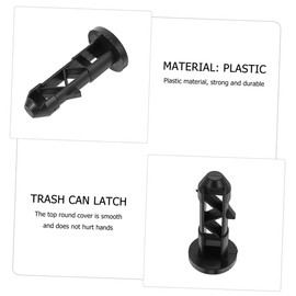 Parliky Outdoor Trash Can Lid Latch 6pcs Plastic Latch Wide Compatibility Strong Durability