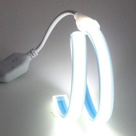 pcning Very Bright 220 V 230 V 50 cm COB LED Strip with Plug, IP67 Waterproof 0.5 m 6000 K Cool White Strip for Outdoor Indoor Use