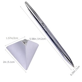 Tofficu Tofficu 1 Set Signing Pen: Magnetic Levitation Pen, Writing Pen with Base, Magnetic Floating Pen, Levitating Ballpoint Pen, Gravity Executive Pen, Office Signature Pen, Floating Pen, Luxury Work Metal