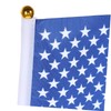 Levemolo Pack American Flags Hand Held Stick Flags Polyester USA