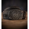 Traditional Costume Belt with Embroidery - Genuine Leather Belt, Original